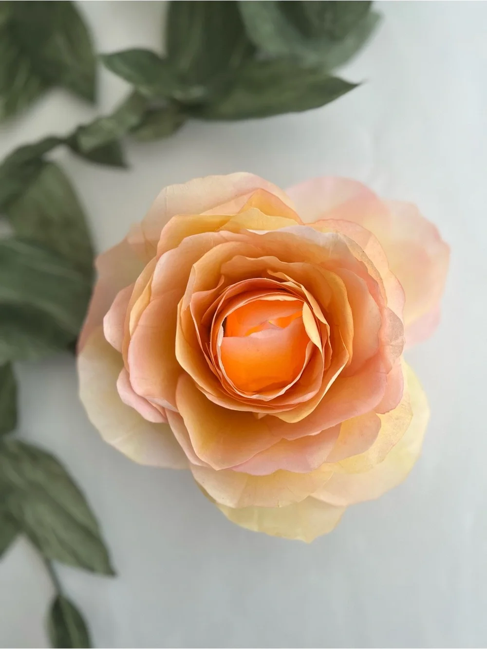 LED Votive cover Rose Accent Bloom. Hand crafted USA